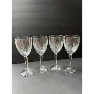 Lennox Wine Goblet Crystal Set (4) Long Stem Clear Cocktail Barware Drinkware